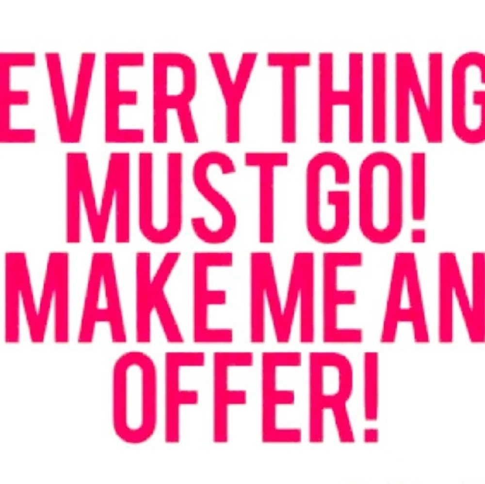 MEGA FLASH LABOR DAY SALE - Last call on 90% of my closet. Make an offer ASAP